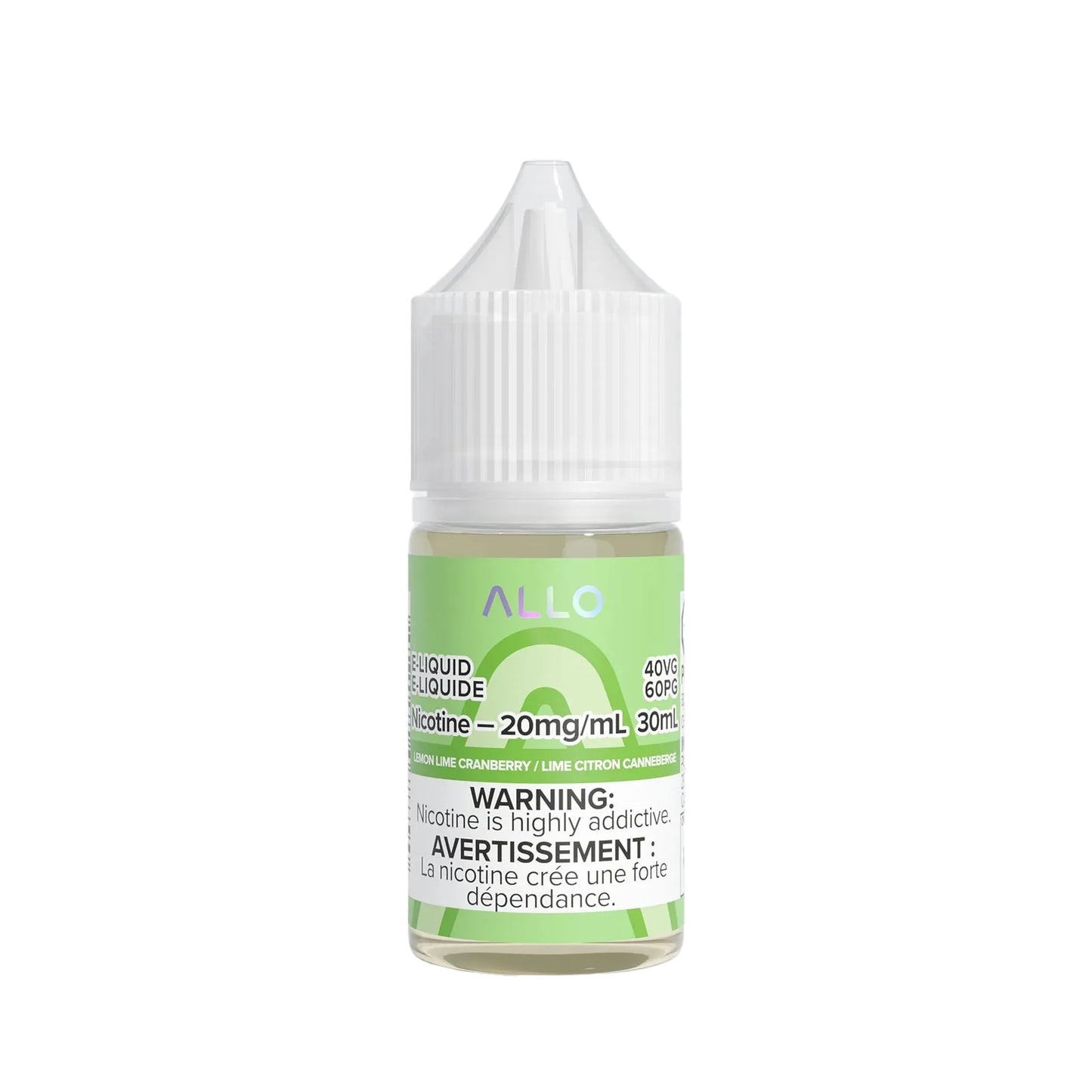 Allo - Citron Lime Canneberge 30 ml Sel